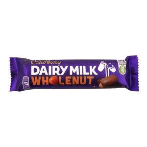 Cadbury Dairy Milk Whole Nut Chocolate, 45g (Imported) - Image 1