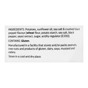 Hunter's Gourmet Sea Salt & Black Pepper Hand Cooked Potato Chips, 40g - Image 3