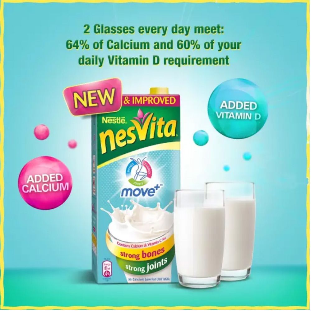 Netivot Milk Nestle Nesvita Low Fat Milk, 200ml, 24 Piece Carton – HMH MART